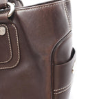 Celine Handbag Boogie Bag Brown Leather — view 9