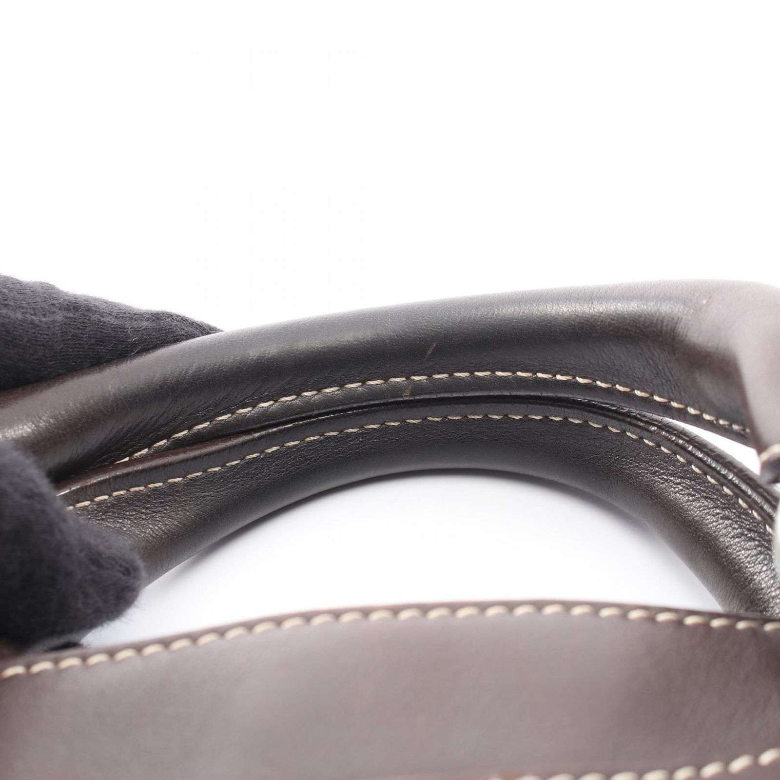 Celine Handbag Boogie Bag Brown Leather — view 8