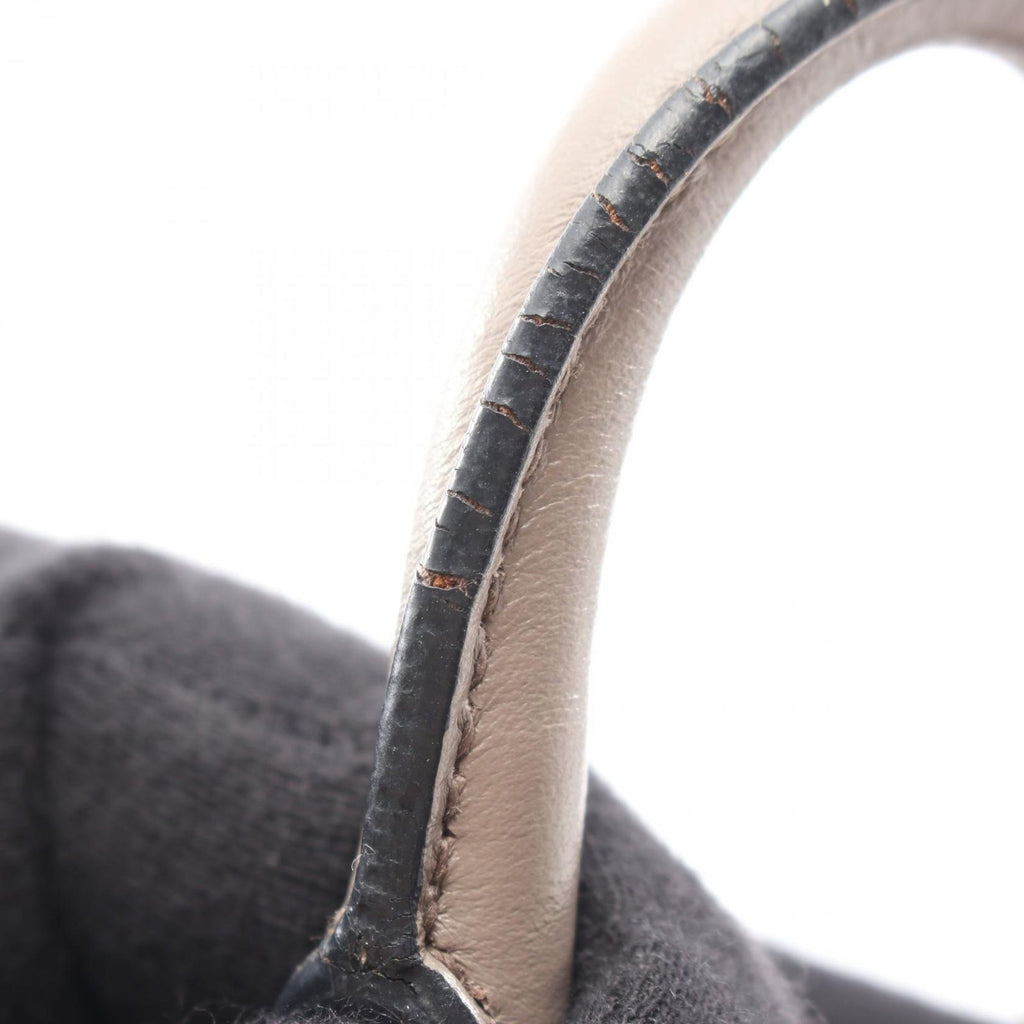 Prada Handbag 2-Way Gray Saffiano Leather Shoulder — view 7