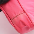 Prada Shoulder Bag Pink Nylon Saffiano Leather — view 8