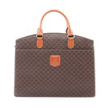 Celine Handbag Macadam Dark Brown Canvas