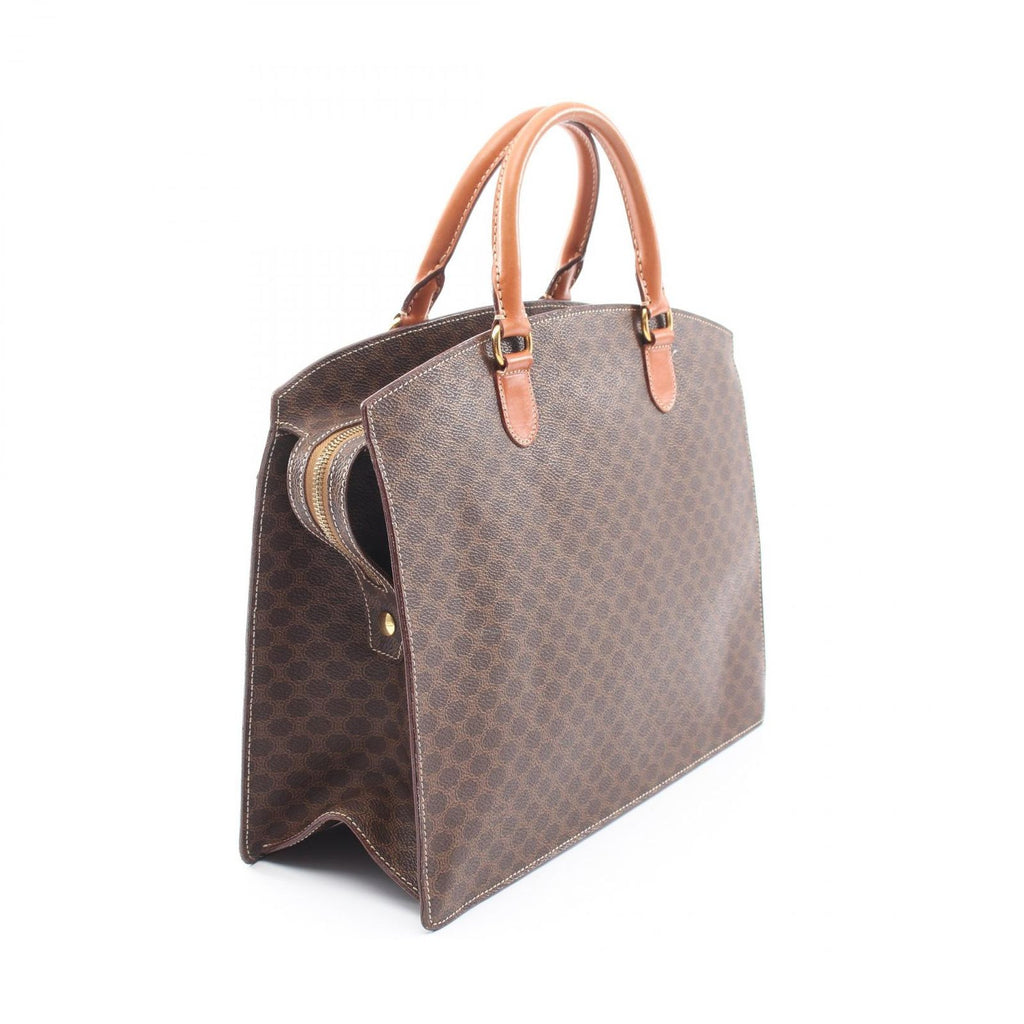 Celine Handbag Macadam Dark Brown Canvas — view 2
