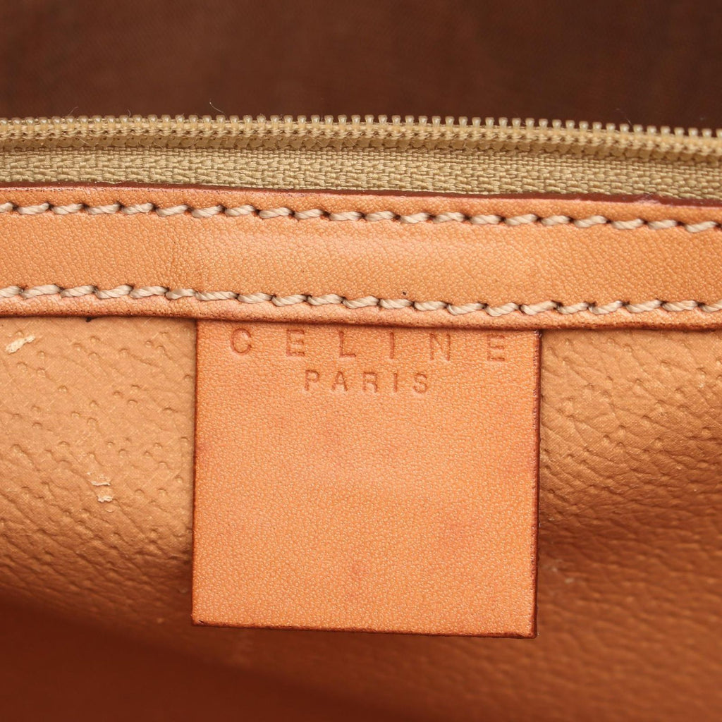 Celine Handbag Macadam Dark Brown Canvas — view 4