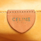 Celine Shoulder Bag Macadam Dark Brown Canvas Leather — view 4