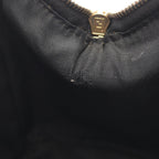 Fendi Tote Pecan Brown Black Canvas Leather Mini Boston — view 5