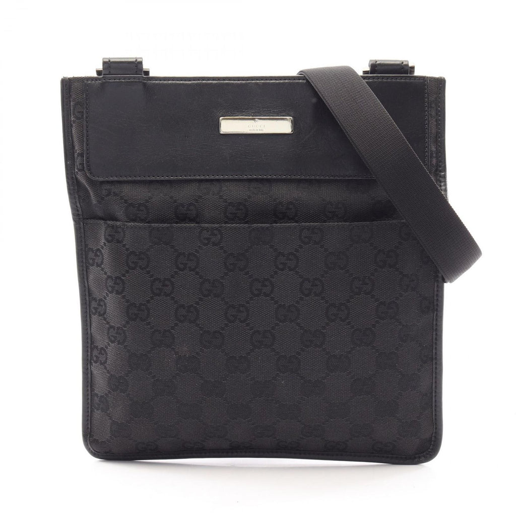 Gucci Shoulder Bag GG Canvas Black