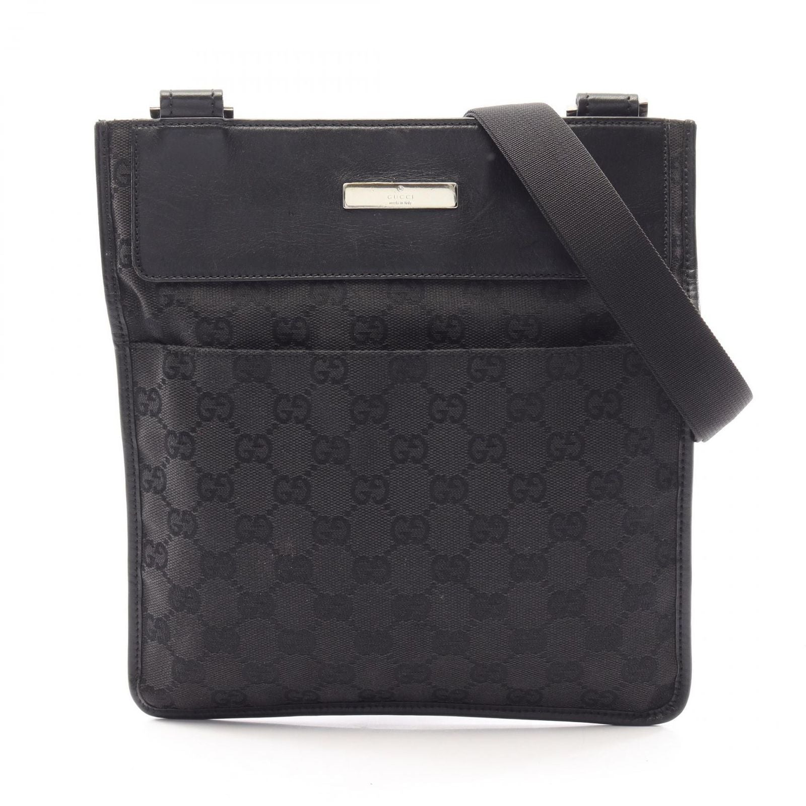 Gucci Shoulder Bag GG Canvas Black