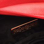 Saint Laurent Shoulder Bag Arabesque Red Leather — view 4