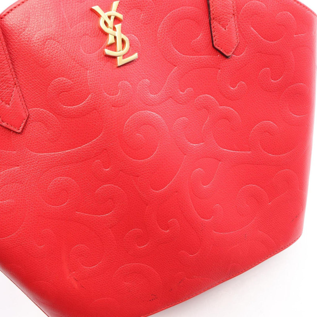 Saint Laurent Shoulder Bag Arabesque Red Leather — view 9
