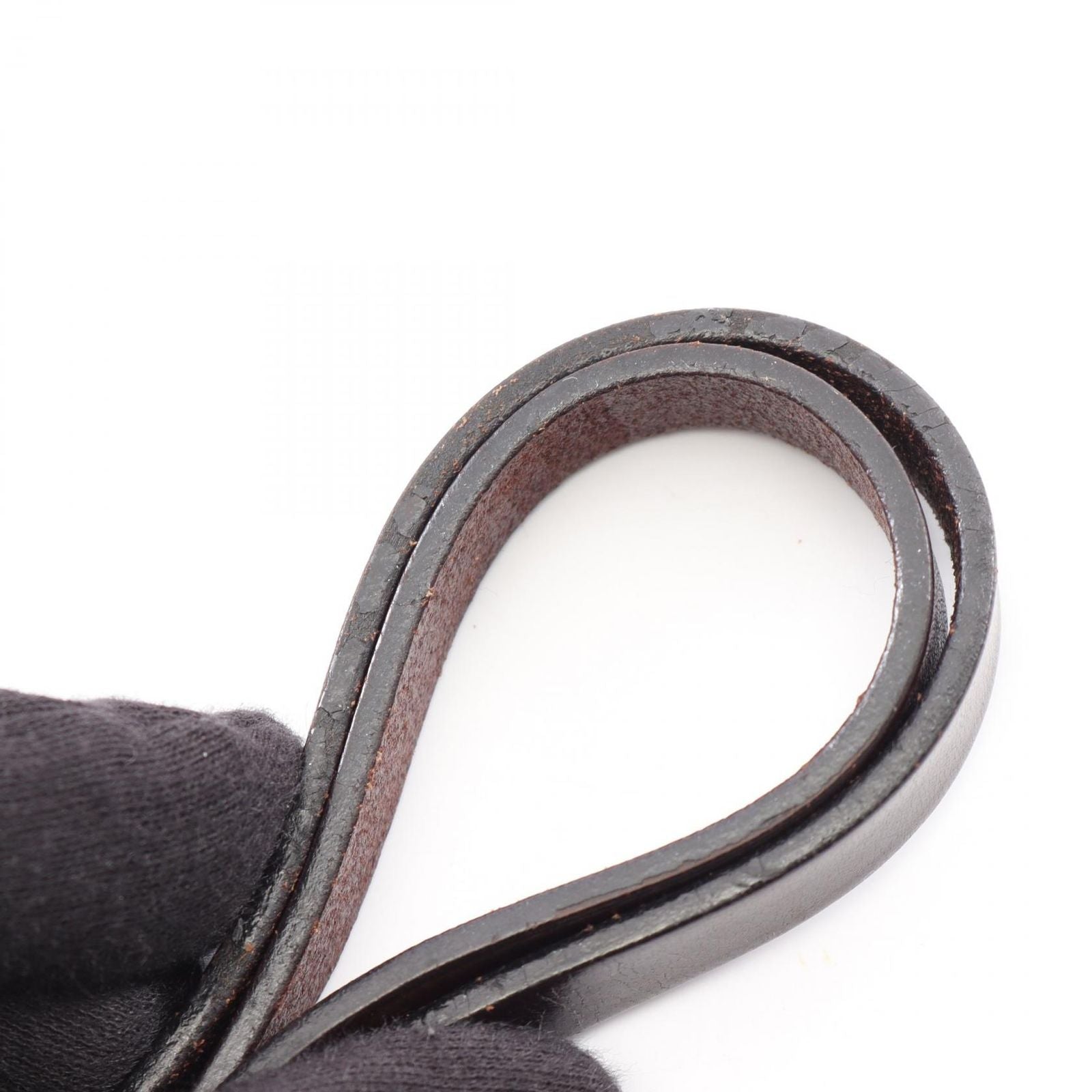 Fendi Tote Zucca Brown Dark Canvas Leather Hand — view 9