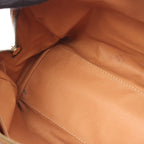 Celine Handbag Macadam Brown Dark Canvas Leather Mini Boston — view 5