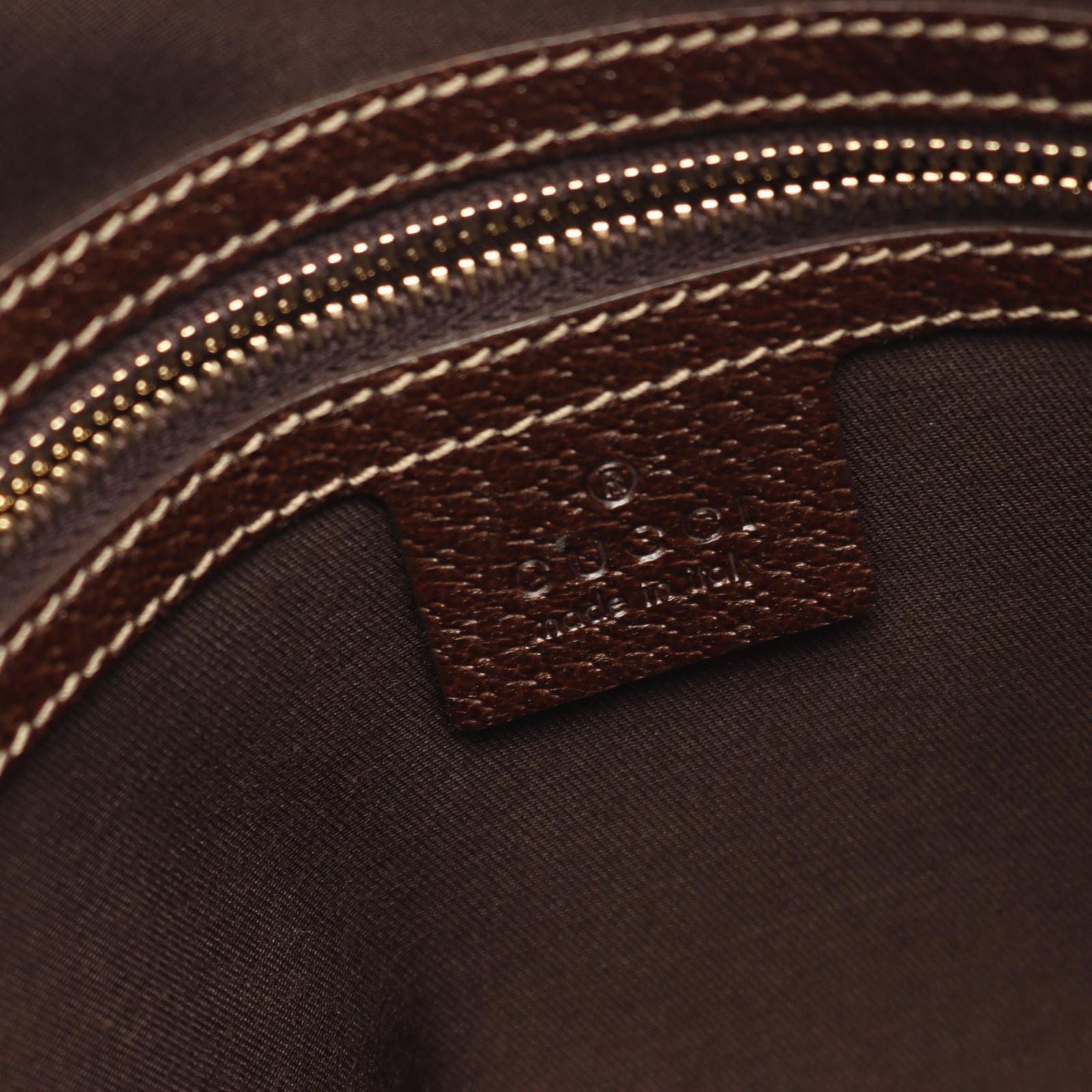 Gucci Shoulder Bag GG Canvas Beige Dark Brown — view 4