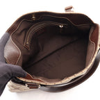 Gucci Shoulder Bag GG Canvas Beige Dark Brown — view 3
