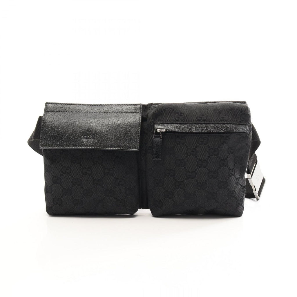 Gucci Waist Bag GG Canvas Black