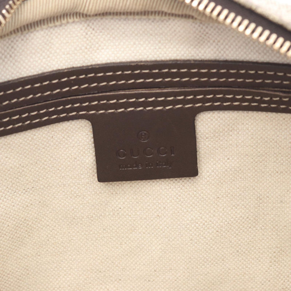 Gucci Shoulder Bag GG Supreme Beige Canvas Leather — view 4