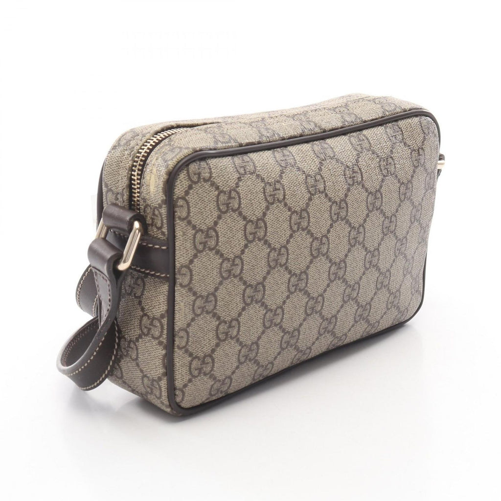 Gucci Shoulder Bag GG Supreme Beige Canvas Leather — view 2