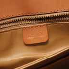 Celine Shoulder Bag Macadam Brown Canvas Leather — view 4