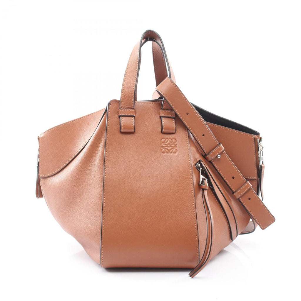 Loewe Handbag Hammock Small 2-Way Brown Leather Shoulder