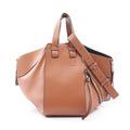 Loewe Handbag Hammock Small 2-Way Brown Leather Shoulder