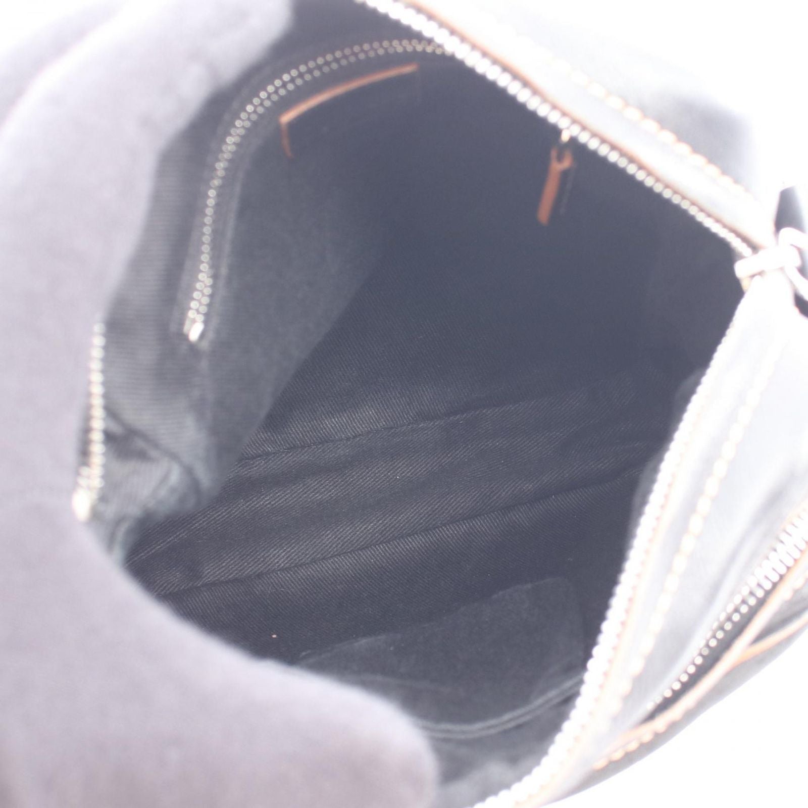 Celine Shoulder Bag Macadam Black Canvas Leather — view 3