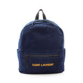 Saint Laurent Paris Backpack Logo Embroidery Navy