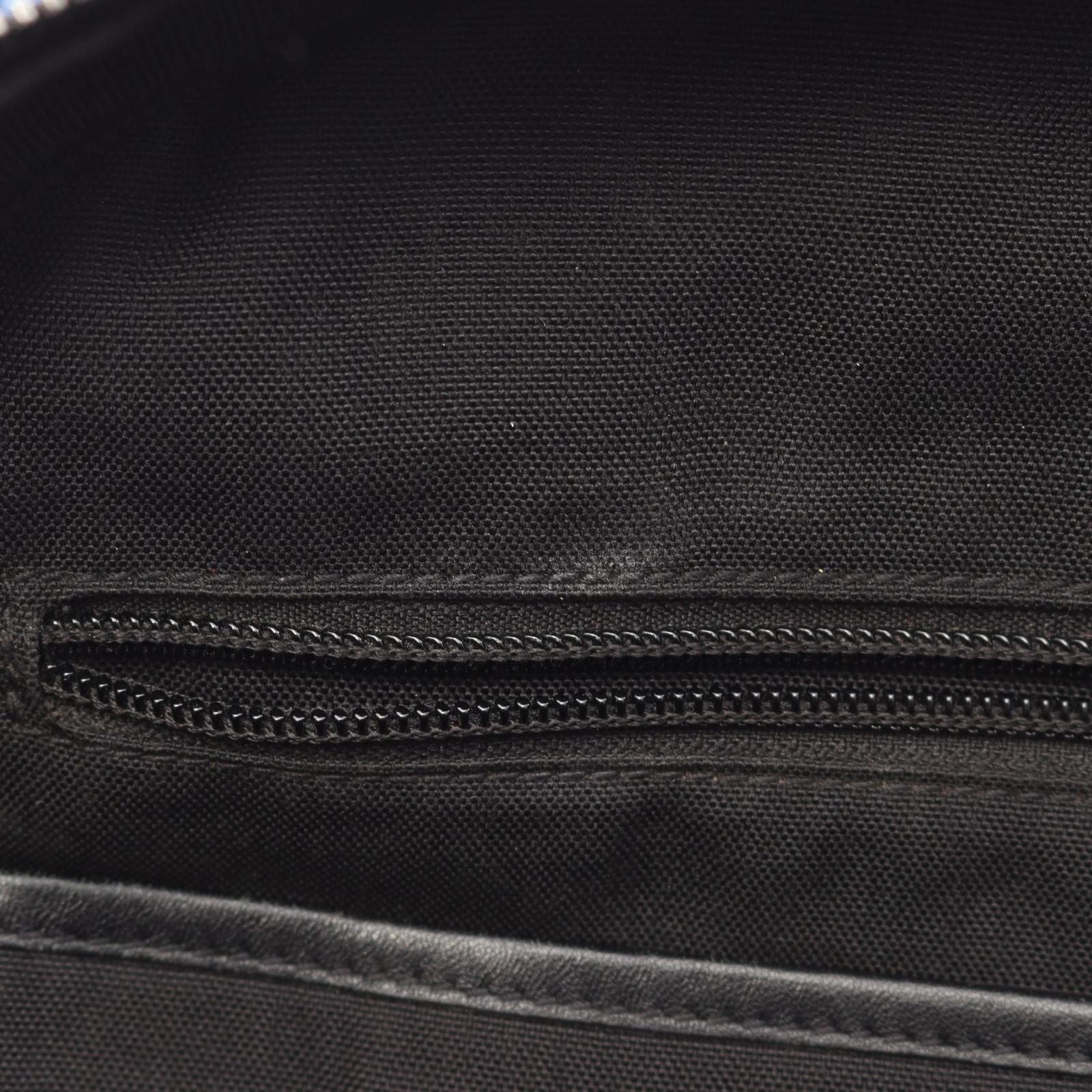 Saint Laurent Paris Backpack Logo Embroidery Navy — view 6