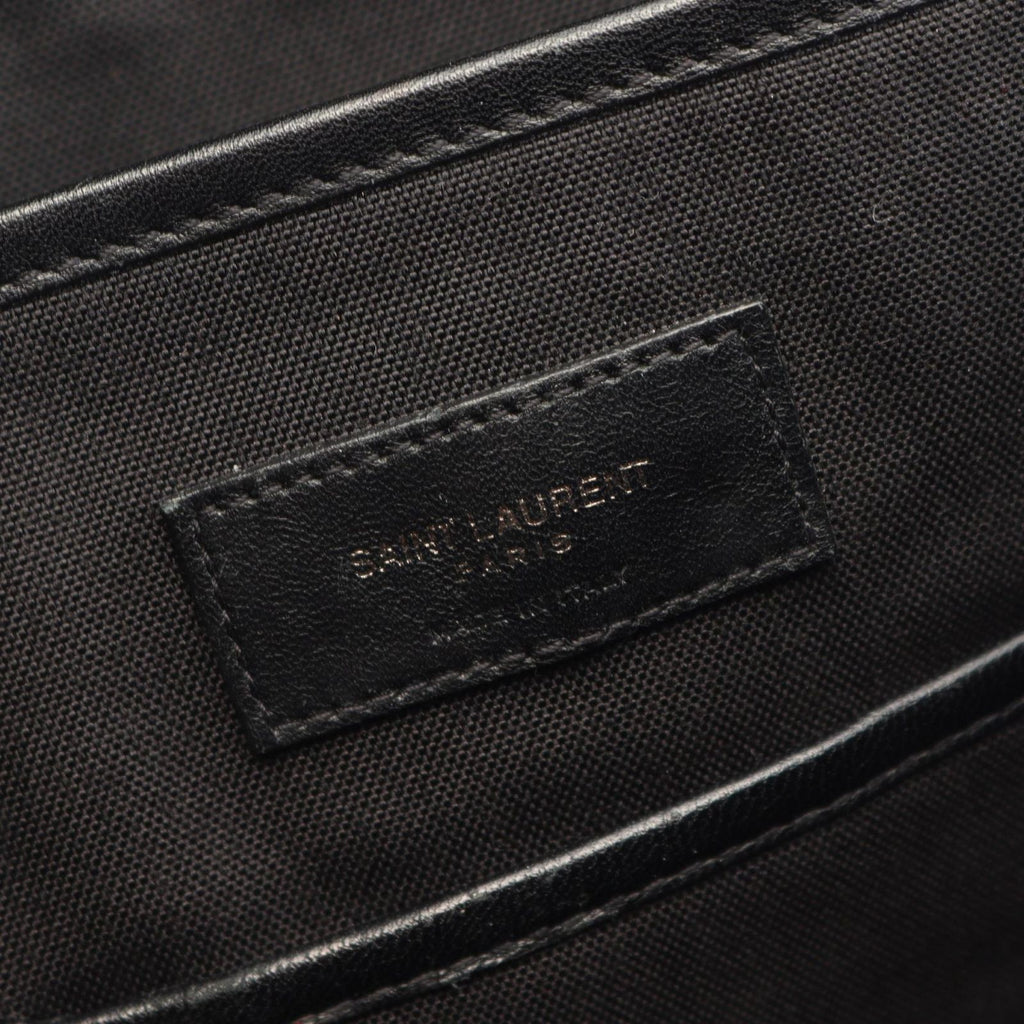 Saint Laurent Paris Backpack Logo Embroidery Navy — view 4