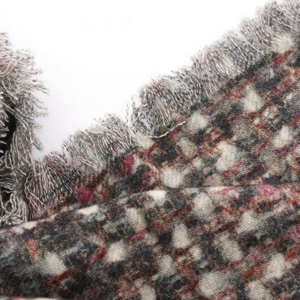 Chanel Shawl CC Logo Poncho Gray Style Cashmere Scarf — view 5