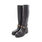 Gucci Boots Logo Long Leather