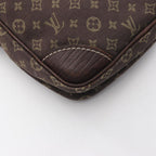 Louis Vuitton Shoulder Bag Pochette Danube Monogram Mini Lin Ebene Brown Canvas — view 6