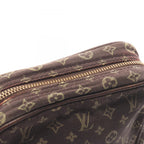 Louis Vuitton Shoulder Bag Pochette Danube Monogram Mini Lin Ebene Brown Canvas — view 9