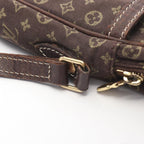 Louis Vuitton Shoulder Bag Pochette Danube Monogram Mini Lin Ebene Brown Canvas — view 8