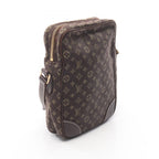 Louis Vuitton Shoulder Bag Pochette Danube Monogram Mini Lin Ebene Brown Canvas — view 2