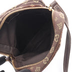 Louis Vuitton Shoulder Bag Pochette Danube Monogram Mini Lin Ebene Brown Canvas — view 3