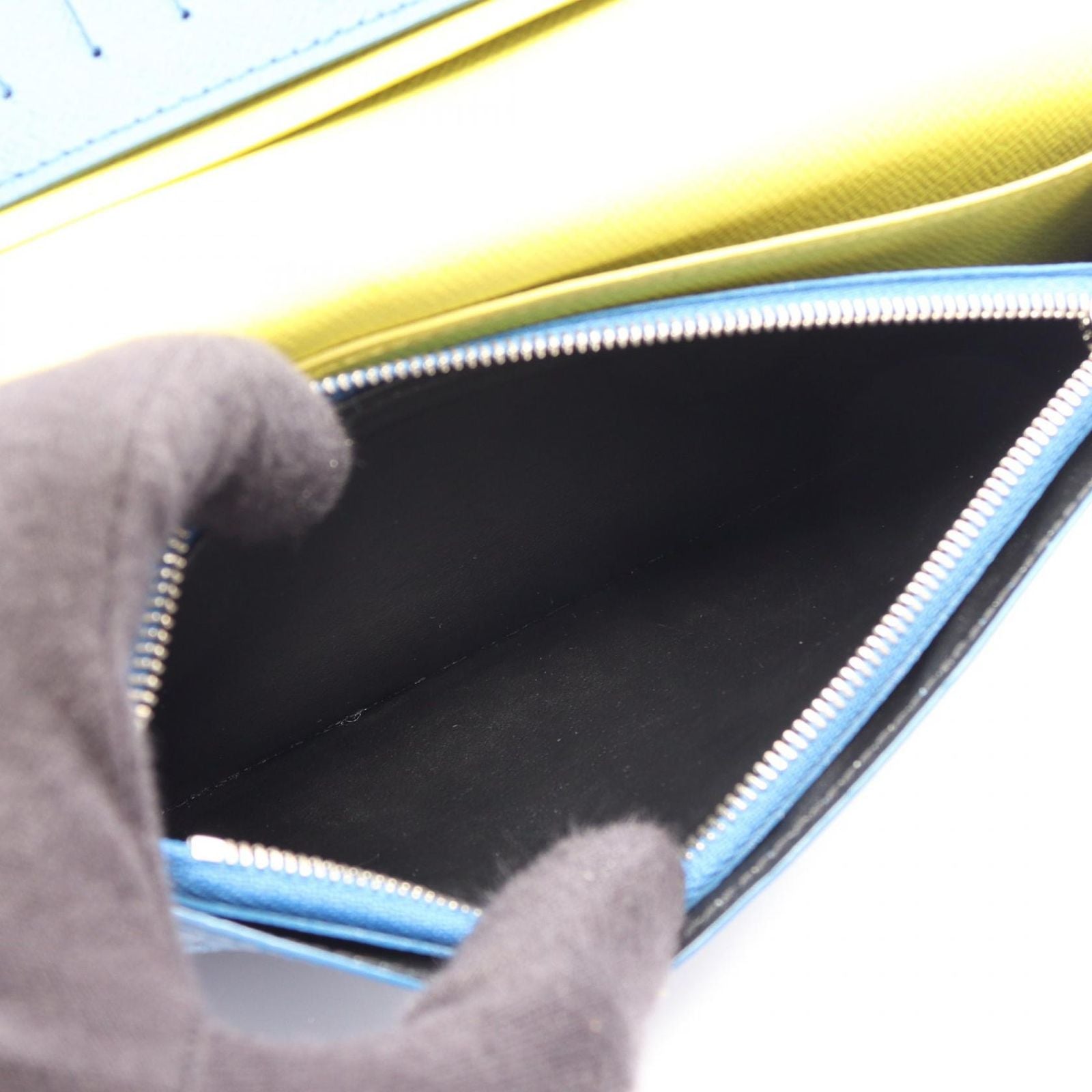 Louis Vuitton Bifold Wallet Portefeuille Brazza Epi Damier Graphite Leather — view 6