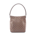 Louis Vuitton Shoulder Bag Looping GM Damier Ebene Canvas Leather
