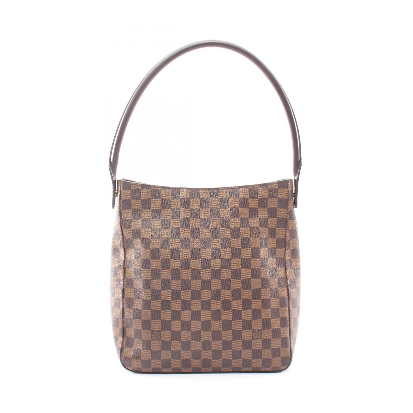 Louis Vuitton Shoulder Bag Looping GM Damier Ebene Canvas Leather