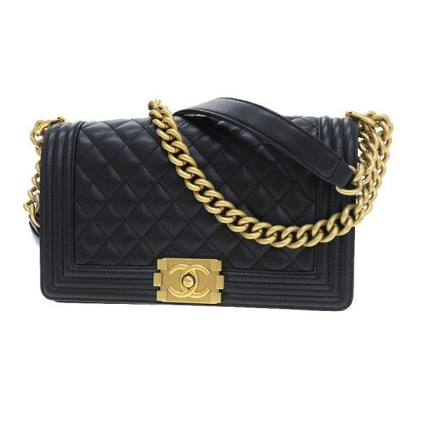 Chanel Boy Caviar Chain Messenger