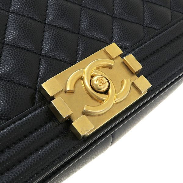 Chanel Boy Caviar Chain Messenger — view 6