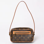 Louis Vuitton Pochette Cite Bag Monogram Canvas Leather Brown