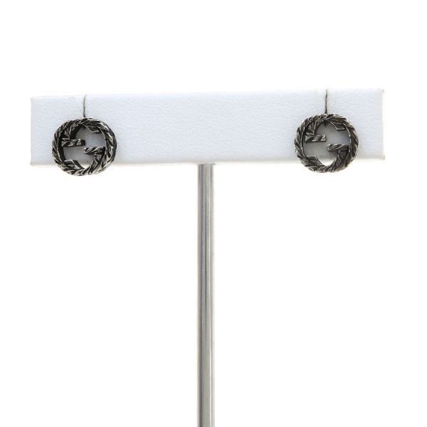 Gucci Interlocking Earrings Silver