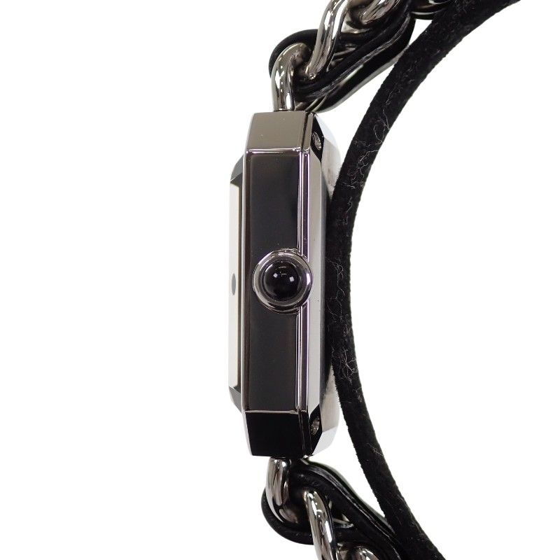Chanel Premier M Watch Stainless Steel Quartz Black Dial Silver — view 5
