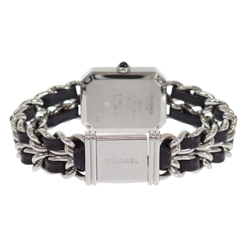 Chanel Premier M Watch Stainless Steel Quartz Black Dial Silver — view 7