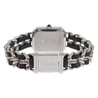 Chanel Premier M Watch Stainless Steel Quartz Black Dial Silver — view 7
