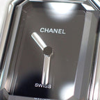 Chanel Premier M Watch Stainless Steel Quartz Black Dial Silver — view 8