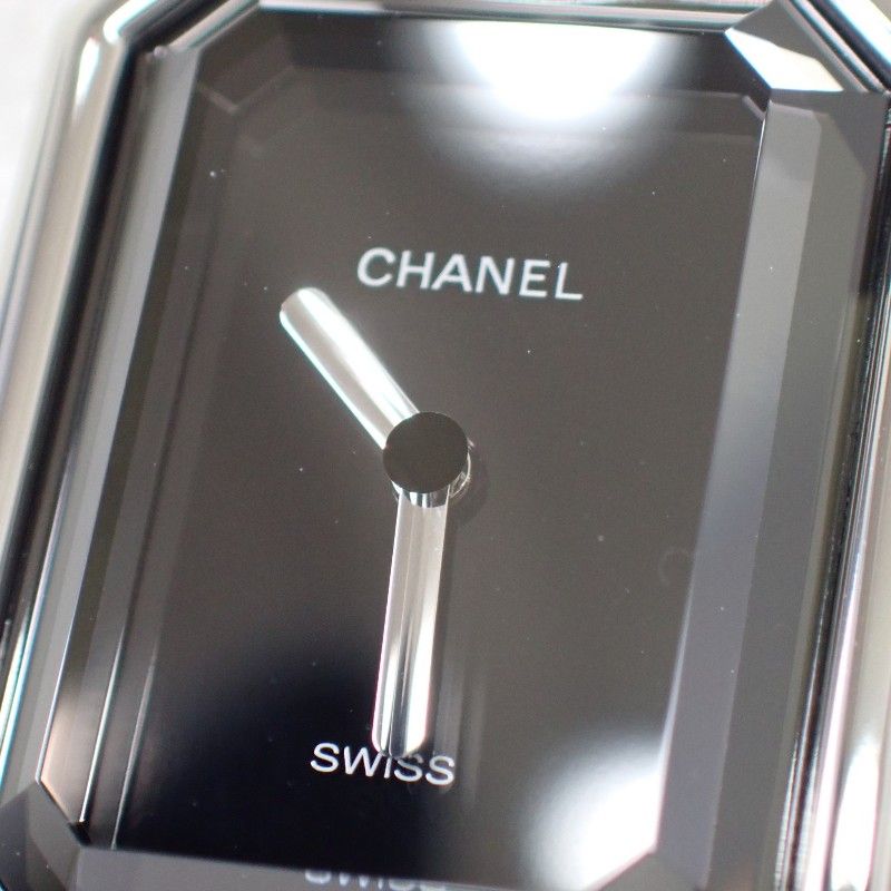 Chanel Premier M Watch Stainless Steel Quartz Black Dial Silver — view 8