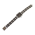 Chanel Premier M Watch Stainless Steel Quartz Black Dial Silver — view 6