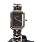 Chanel Premier M Watch Stainless Steel Quartz Black Dial Silver — view 2