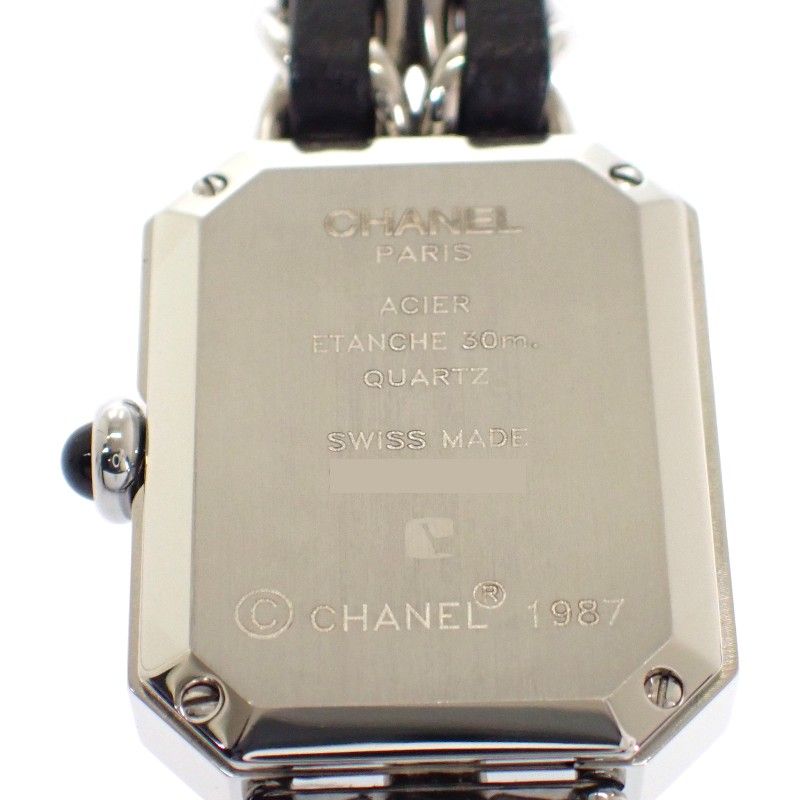 Chanel Premier M Watch Stainless Steel Quartz Black Dial Silver — view 9
