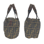 Fendi Zucca Brown Silver Canvas Leather 099 Handbag — view 8